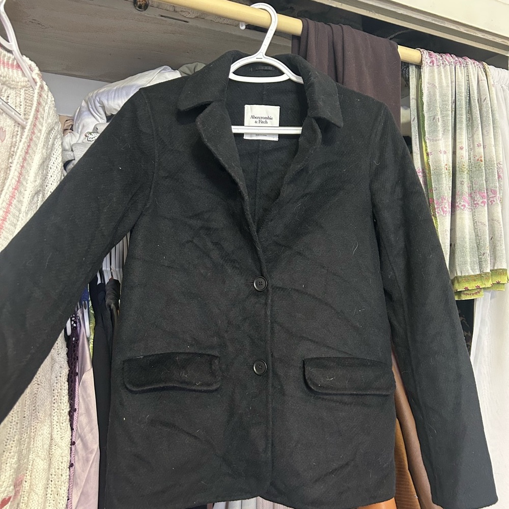 Abercrombie Double Cloth Wool-Blend Blazer Coat